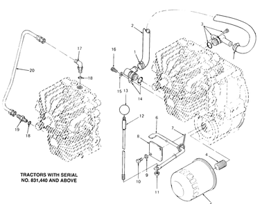 Part Location Diagram of SU-2510028 Cub Cadet Fitting Assembly